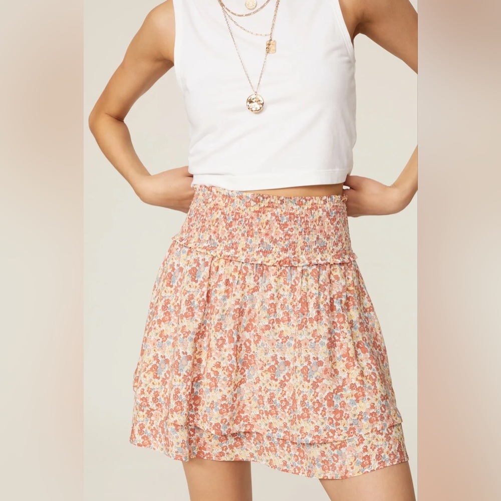 Rails LA ‘Addison’ Wildflower Print Layered Skirt